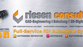 Riesen Consulting - CAD Dienstleistungen - CAD/CAM Schulung Inventor / Fusion 360 & AutoCAD